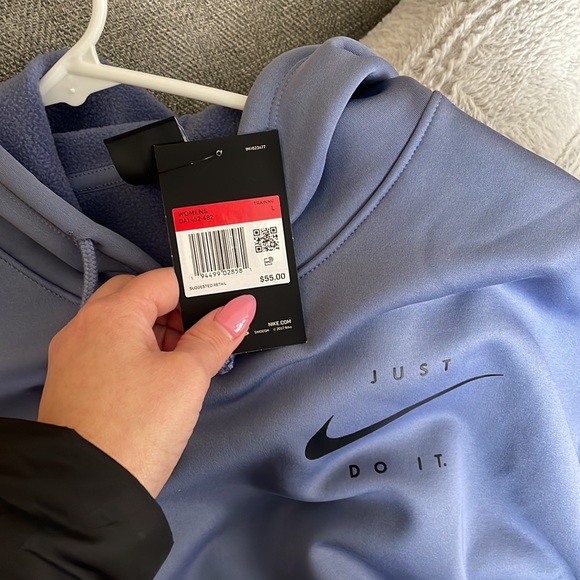 Nike Women’s Therma Training Hoodie World Indigo Size L - Picture 2 of 3